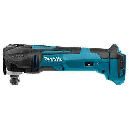 Makita DTM51Z 18V Multi-Tool Kit – Cordless, Blue, 2 x 5.0Ah Li-Ion Batteries